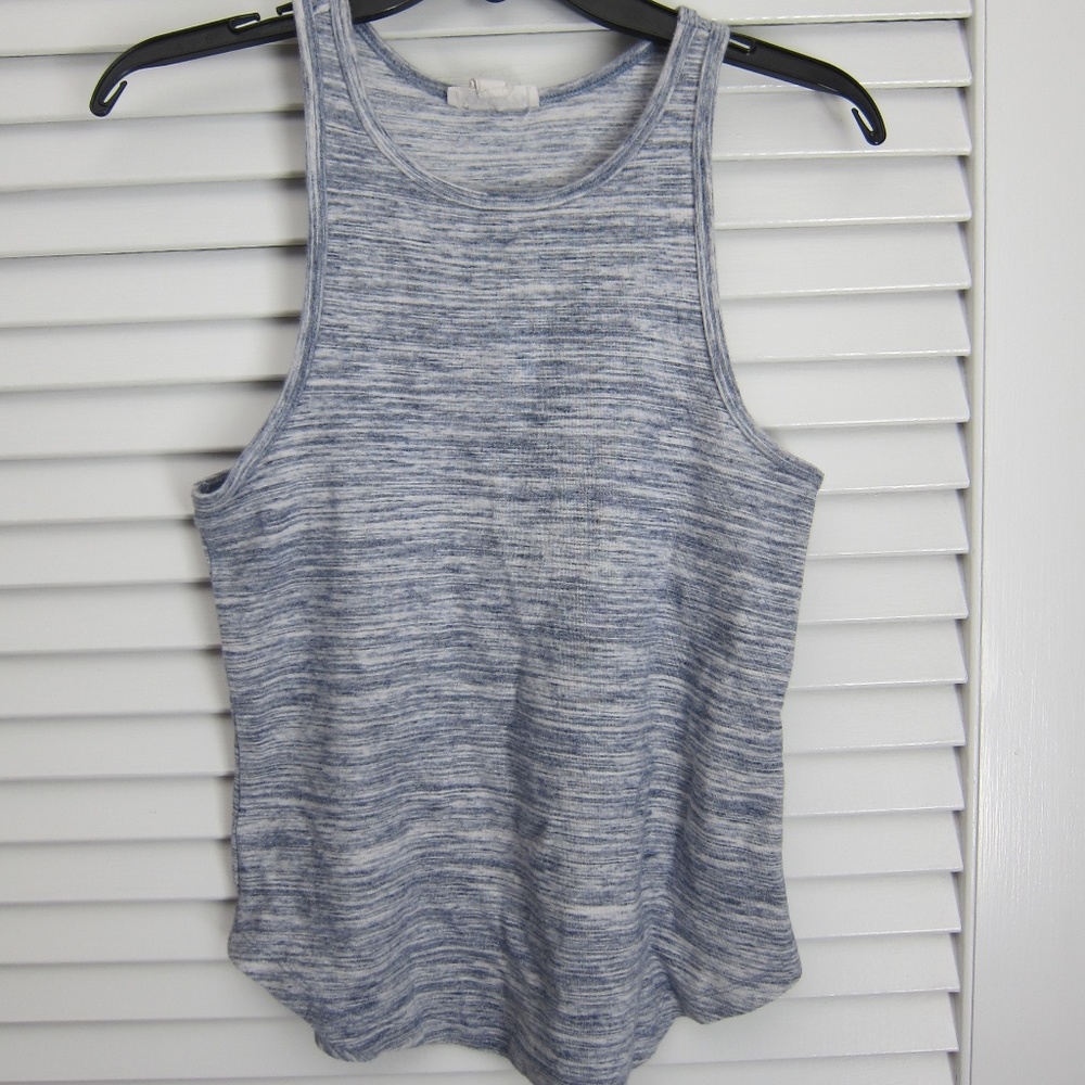 Forever 21 Heavyweight Heathered Blue Tank Top sz L